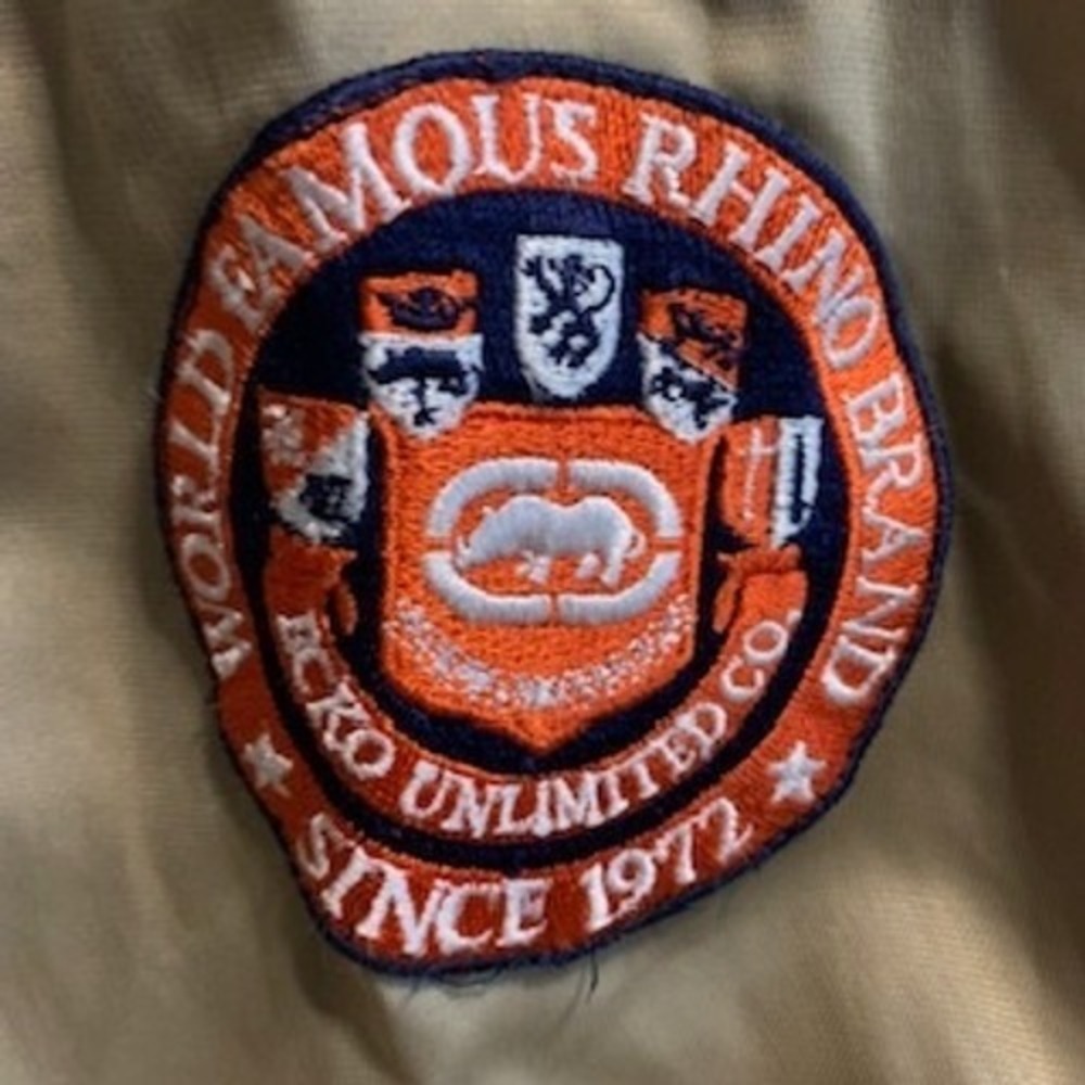 Ecko Unltd Track Jacket Mens 2XL Tan Blue Orange Y2K Streetwear 72 Vintage - Picture 16 of 16